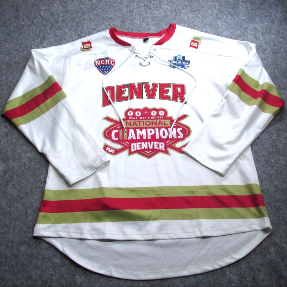 DU Pioneers Hockey 2026 National Champions Souvenir Jersey Large